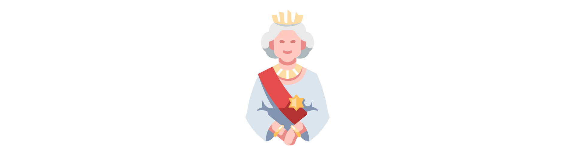 Cartoon Picture of Her Majesty Queen Eliazbeth II