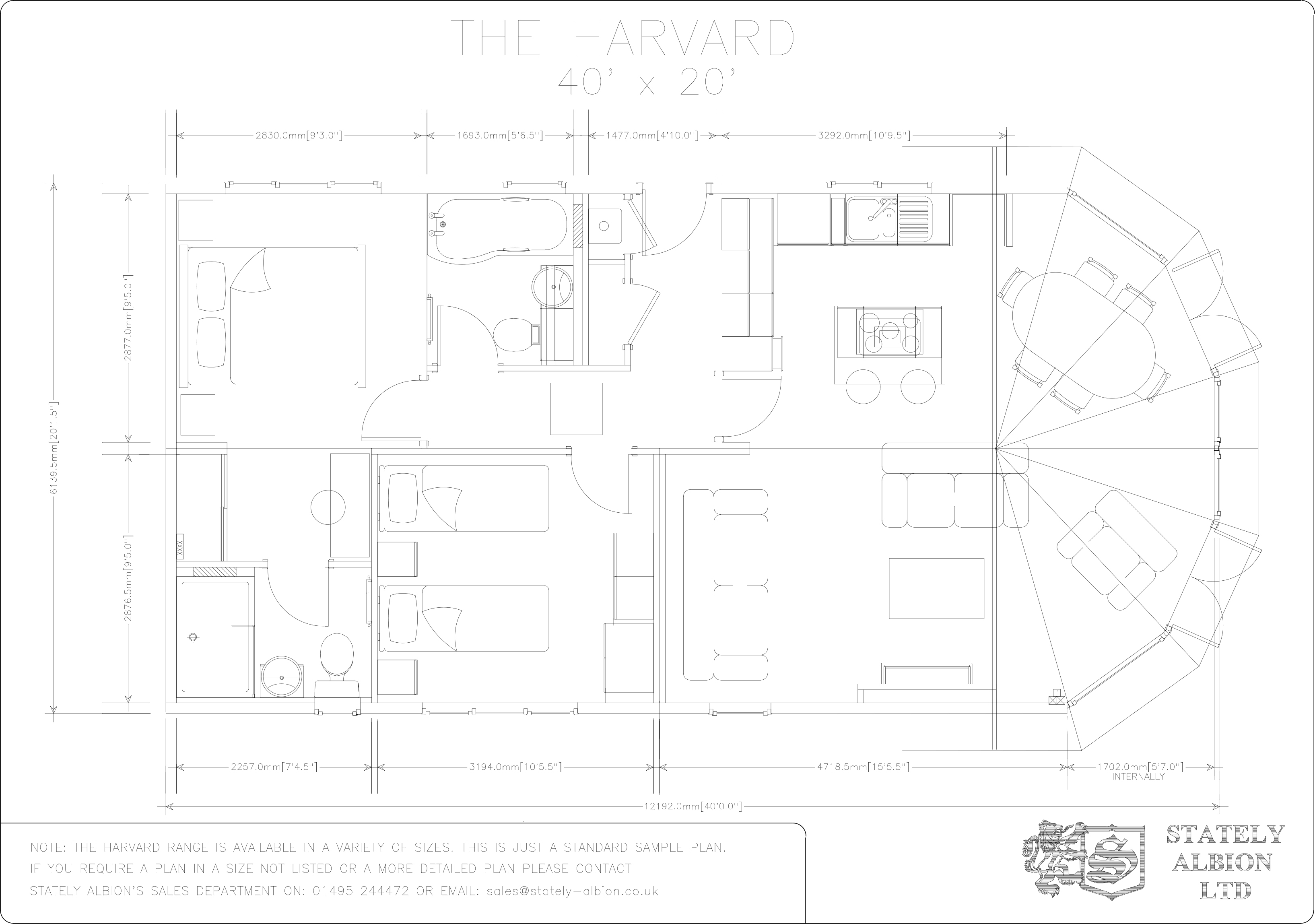 Stately Harvard Base Plan
