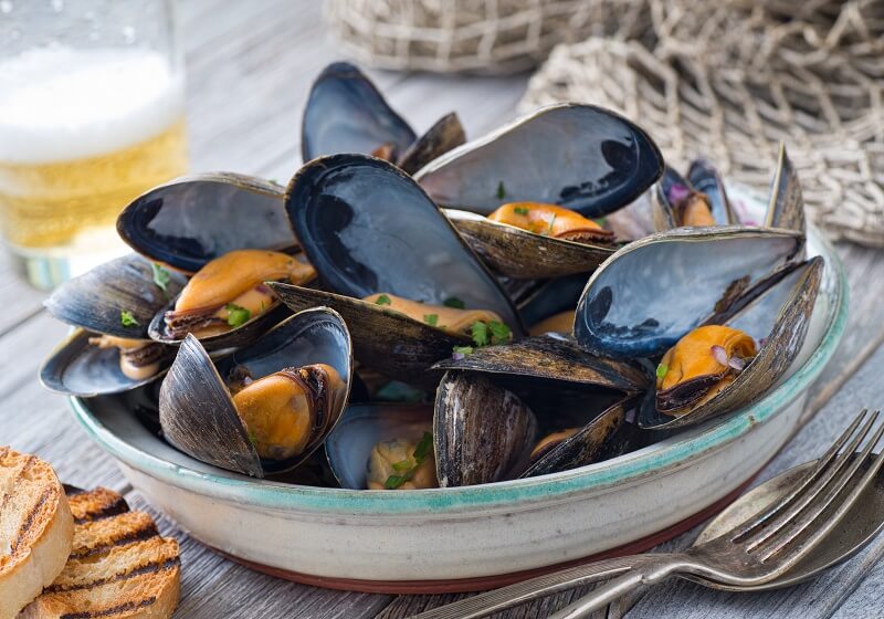 Brancaster mussels Norfolk seafood