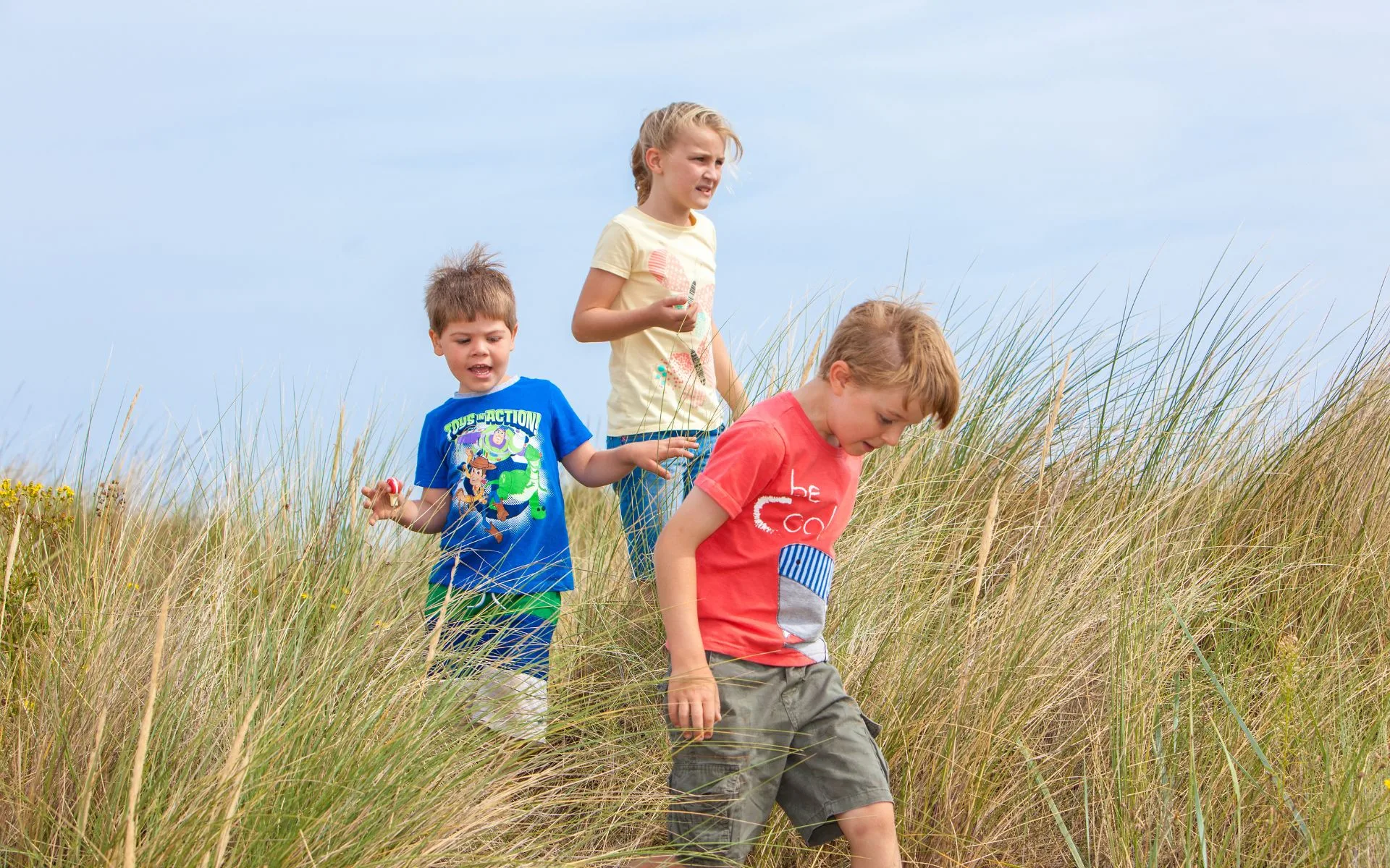 Old Hunstanton Beach Siblings Sand Dunes Family Lifestyle