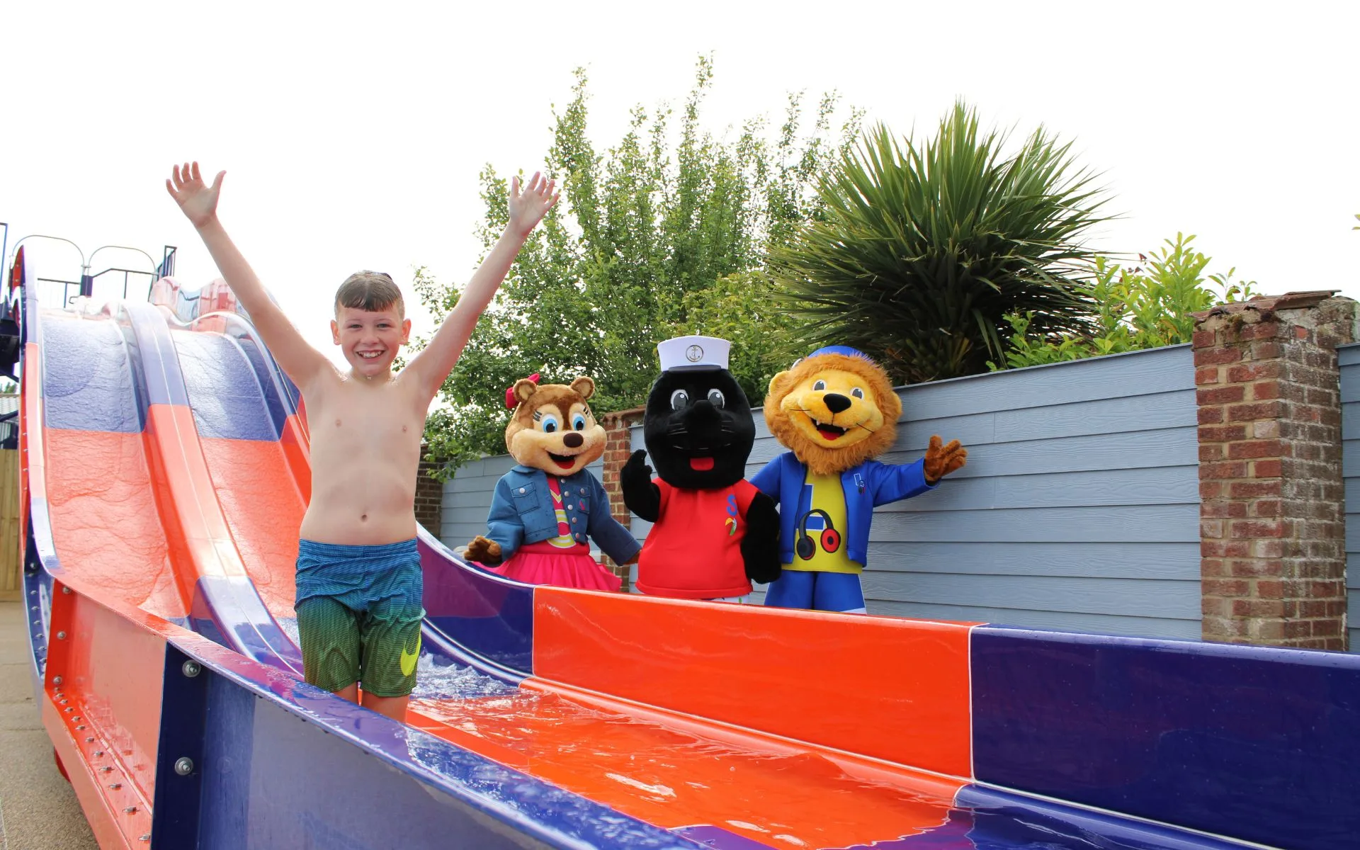 Searles Leisure Resort Waterslide and Characters Lifestyle