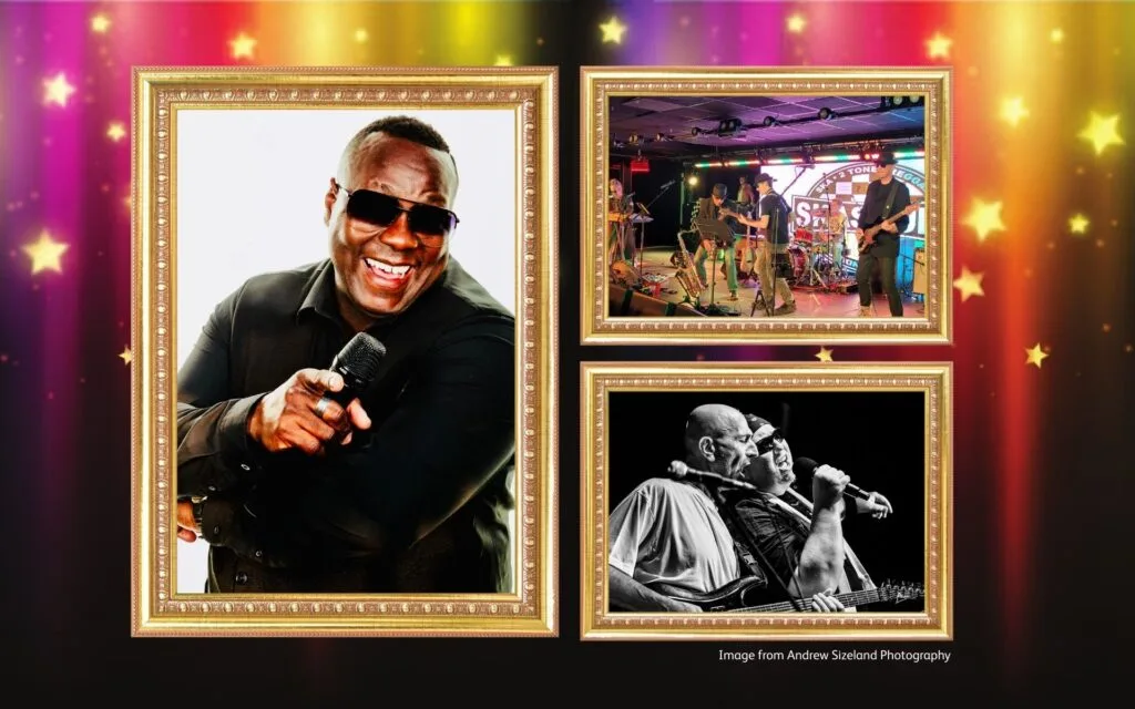 Acts performing live music at WASH 2026, featuring Cecil Farayi, SKASOULS, and The Last Train to London at Searles Leisure Resort, Hunstanton.